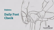 Diabetes: Control diario de los pies (subtitulado)